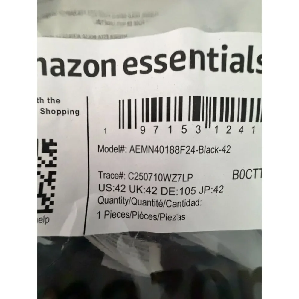 Amazon Essentials Men's Classic Jean Genuine Leather Belt size 42